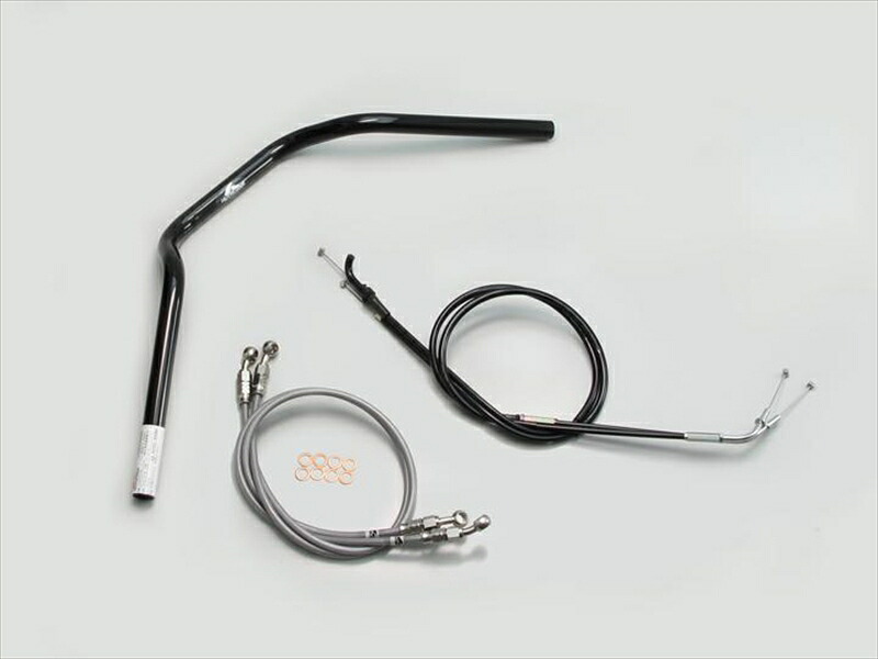 バイク用品 ハンドル ハリケーン HURRICANE ＰＯＬＩＣＥ ２型 ハンドルSET H704-070B 4936887536027 取寄品