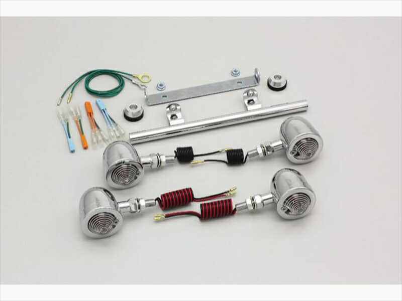 バイク用品 電装系 ハリケーン HURRICANE ブレットウインカーｋｉｔ ｽﾃﾑﾏｳﾝﾄ HA5338C 4936887005752 取寄品