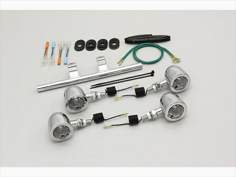 バイク用品 電装系 ハリケーン HURRICANE ブレットウインカーｋｉｔ ｽﾃﾑﾏｳﾝﾄ HA5339C 4936887005790 取寄品