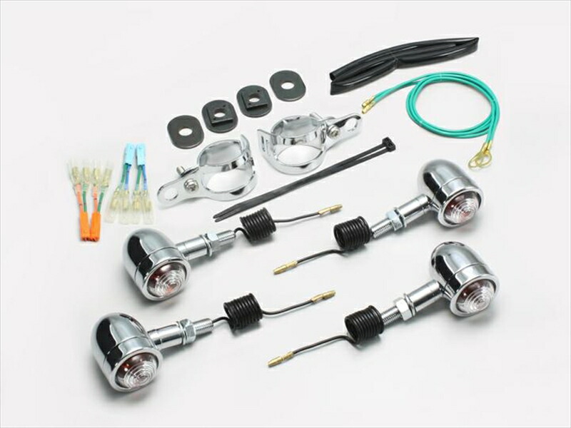 バイク用品 電装系 ハリケーン HURRICANE ミニブレットウインカーkit ﾌｫｰｸﾏｳﾝﾄ HA5440C 4936887005868 取寄品