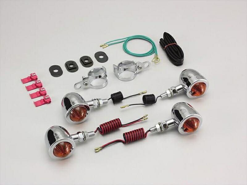 【5日前後で発送】 バイク用品 電装系 ハリケーン HURRICANE ブレットウインカーｋｉｔ ﾌｫｰｸﾏｳﾝﾄ HA5343 4936887006551 取寄品