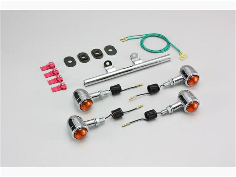 バイク用品 電装系 ハリケーン HURRICANE ミニブレットウインカーkit ｽﾃﾑﾏｳﾝﾄ HA5442 4936887006575 取寄品