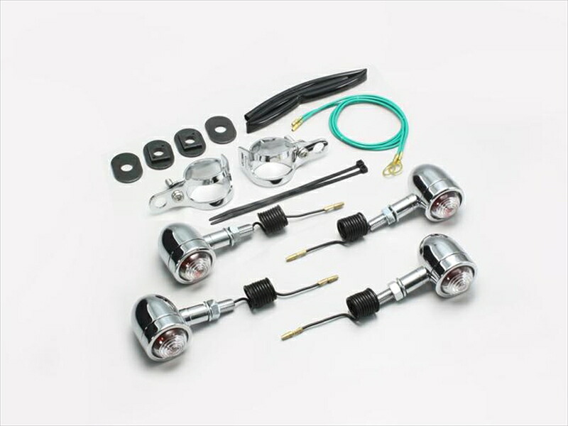 バイク用品 電装系ハリケーン HURRICANE ミニブレットウインカーkit ﾌｫｰｸﾏｳﾝﾄHA5431C-01 4936887635928取寄品｜バイク・バイク用品はとやグループ