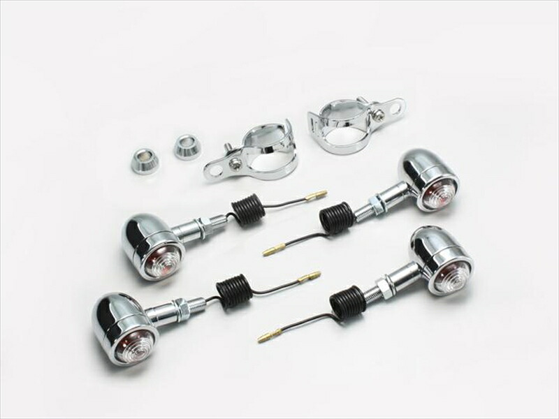 バイク用品 電装系ハリケーン HURRICANE ミニブレットウインカーkit ﾌｫｰｸﾏｳﾝﾄHA5420C-01 4936887637427取寄品｜バイク・バイク用品はとやグループ