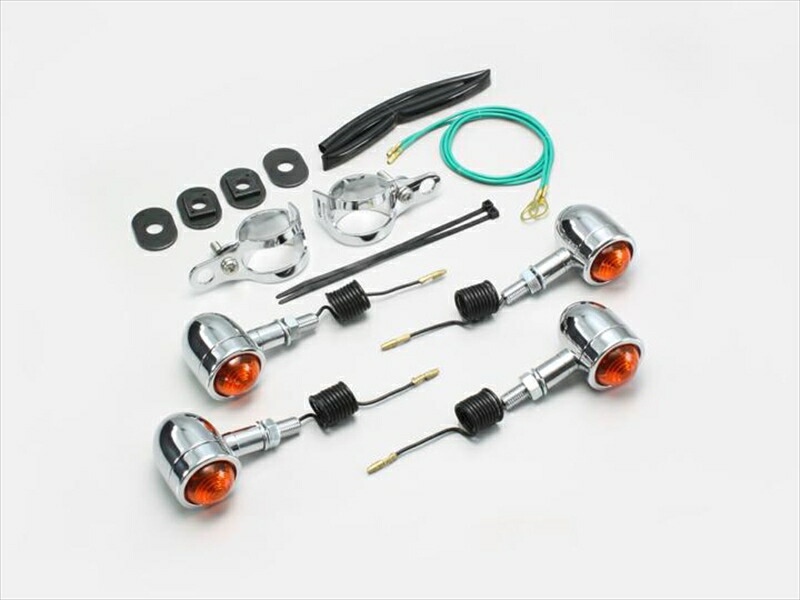 バイク用品 電装系 ハリケーン HURRICANE ミニブレットウインカーkit ﾌｫｰｸﾏｳﾝﾄ HA5431-01 4936887640205 取寄品