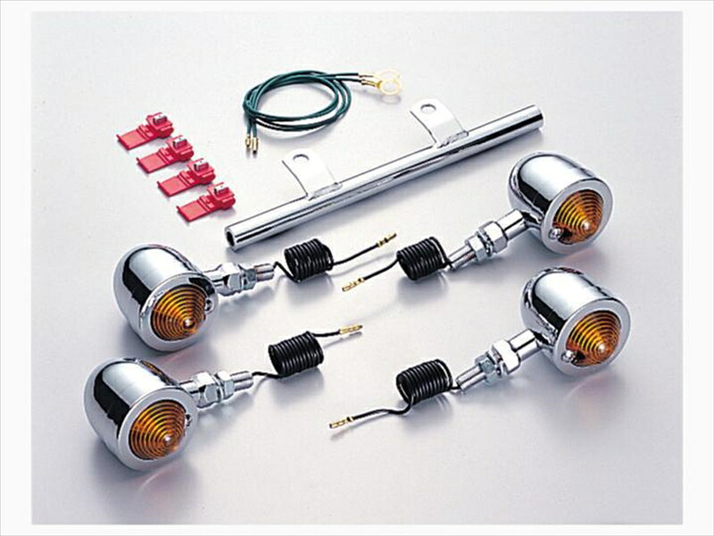 【5日前後で発送】 バイク用品 電装系ハリケーン HURRICANE ブレットウインカーkit ステムマウントHA5514-01 4936887641608取寄品|バイク・バイク用品はとやグループ