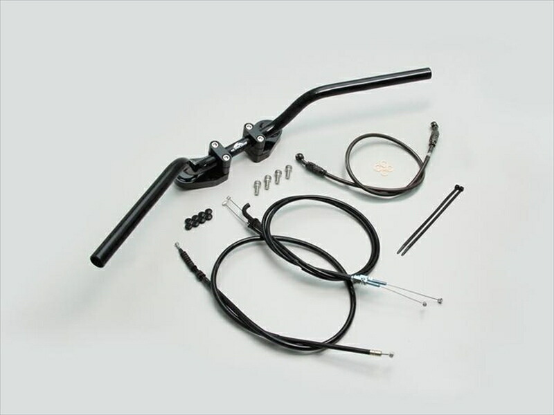 バイク用品 ハンドル ハリケーン HURRICANE ヨーロピアン1型 バーハンドルｋｉｔ HBK681BSB 4936887013009 取寄品