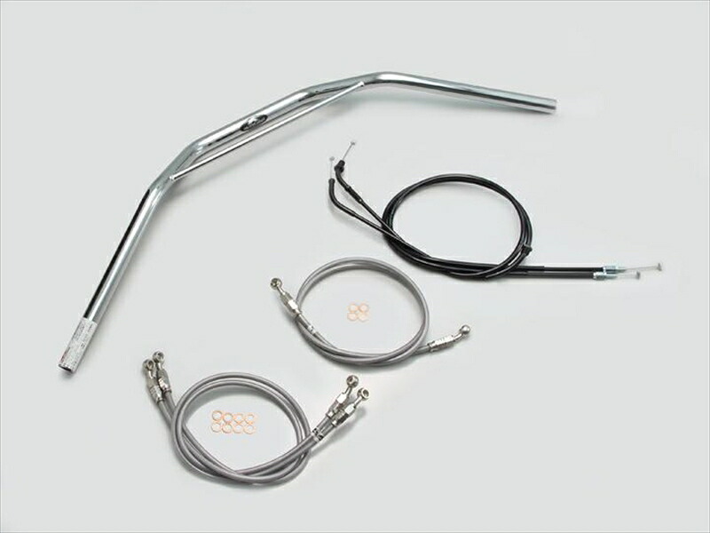 バイク用品 ハンドルハリケーン HURRICANE トラッカーHIGH ブリッジ付 ハンドルSETH003-031C 4936887145007取寄品|バイク・バイク用品はとやグループ