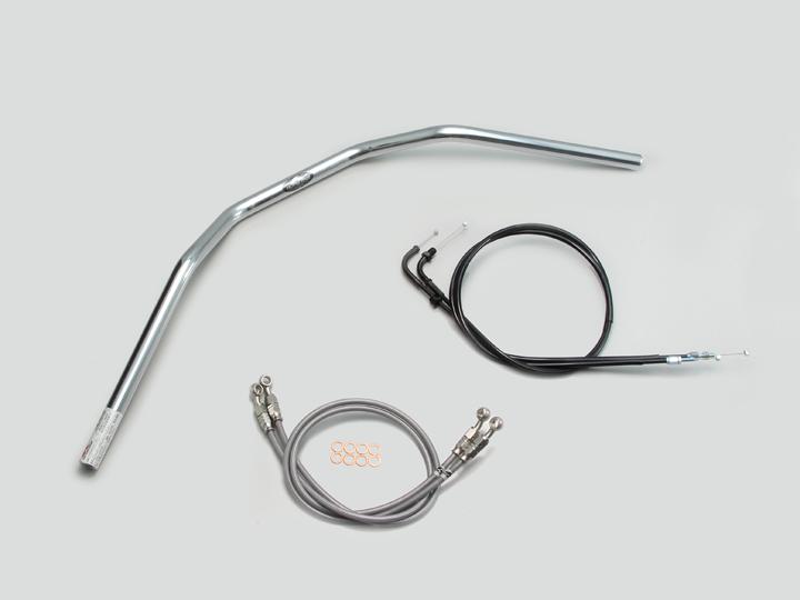 バイク用品 ハンドルハリケーン HURRICANE トラッカーHIGH ハンドルSETH004-044C 4936887992571取寄品｜バイク・バイク用品はとやグループ