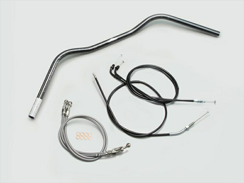 バイク用品 ハンドル ハリケーン HURRICANE ワイドローオールド１型 ハンドルSET H009-076B 4936887229035 取寄品