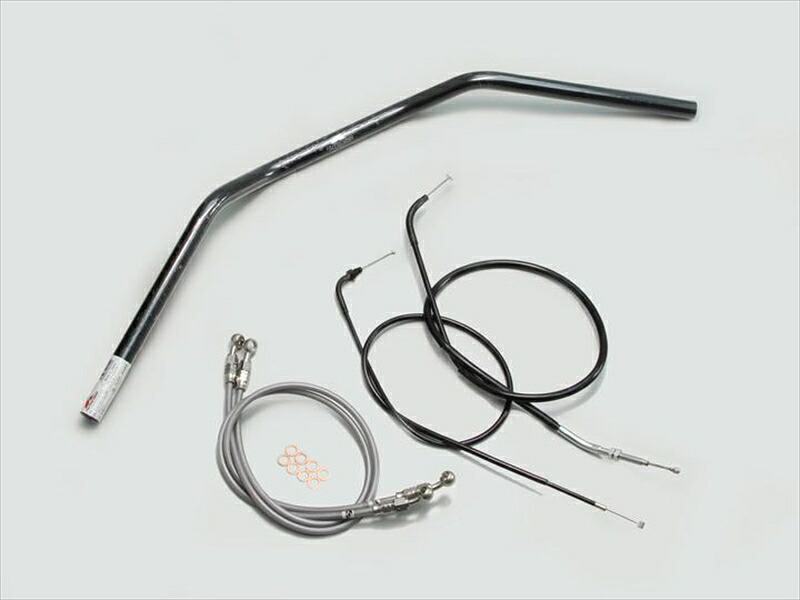 バイク用品 ハンドル ハリケーン HURRICANE トラッカーLOW ハンドルSET H010-043B 4936887813272 取寄品