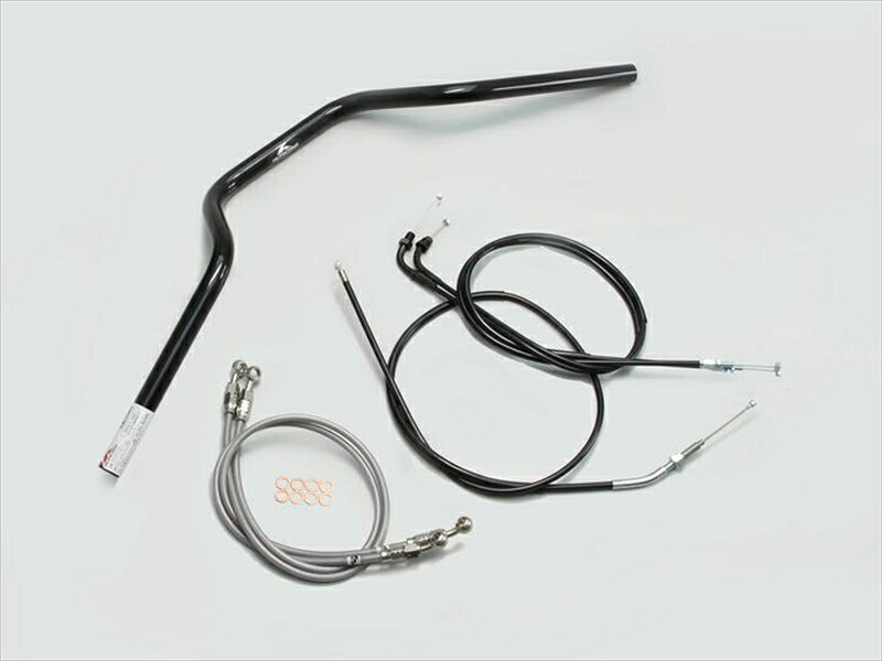 バイク用品 ハンドルハリケーン HURRICANE ヨーロピアン３型 ハンドルSETH008-072B 4936887912975取寄品｜バイク・バイク用品はとやグループ