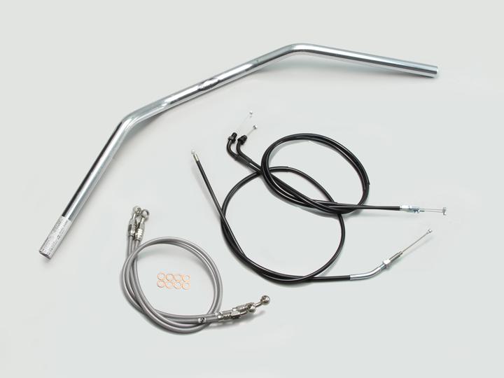 バイク用品 ハンドル ハリケーン HURRICANE トラッカーＬＯＷ ハンドルSET H009-043C 4936887925456 取寄品