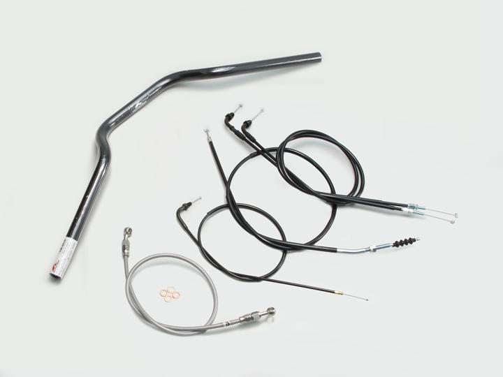 バイク用品 ハンドル ハリケーン HURRICANE ヨーロピアン１型 ハンドルSET H016-009B 4936887969597 取寄品