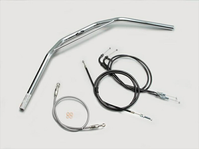 バイク用品 ハンドルハリケーン HURRICANE トラッカーHIGH ブリッジ付 ハンドルSETH501-031C 4936887617931取寄品|バイク・バイク用品はとやグループ