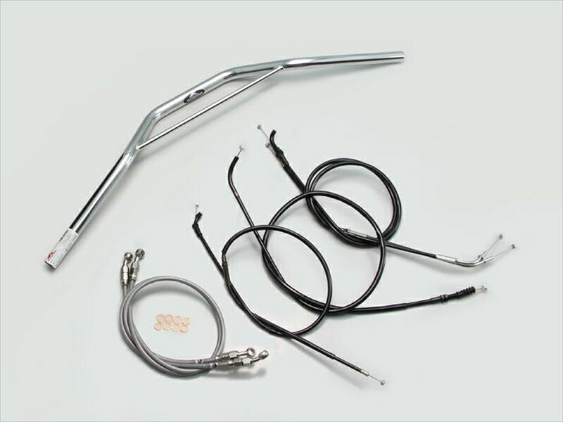 バイク用品 ハンドルハリケーン HURRICANE トラッカースペシャル ブリッジ付 ハンドルSETH704-034C 4936887447675取寄品|バイク・バイク用品はとやグループ