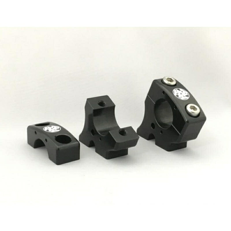 バイクパーツ ハンドル ケイファクトリー ハンドルクランプ スーパーブラック 000VZBU008R 4582215615393