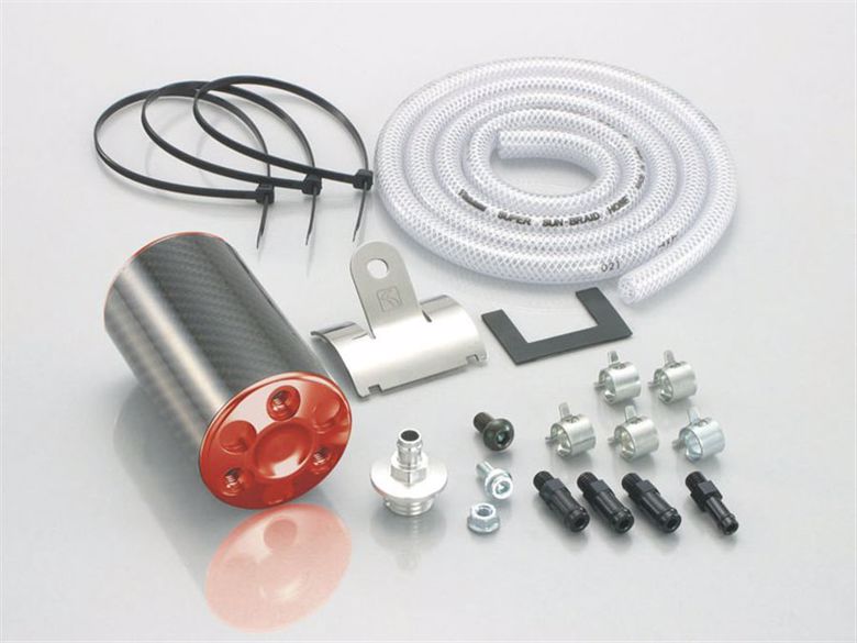 バイク用品 冷却系KITACO キタコ カーボン オイルキャッチタンク type X レッド APE50 100616-1122220 4990852078301｜バイク・バイク用品はとやグループ