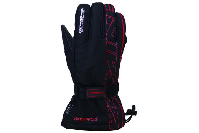 【5日前後で発送】 バイク用品 ウェア グローブ コミネ GK-132 レインオーバーグローブ BLK RED ＃2XL KOMINE 06-132 取寄品