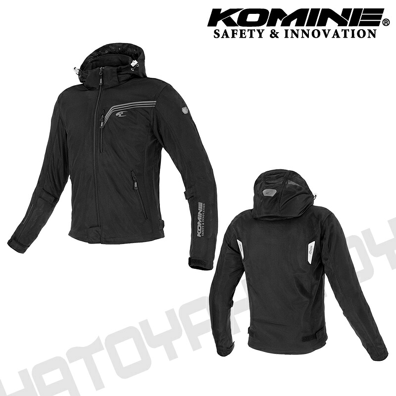 【5日前後で発送】バイクジャケット KOMINE(コミネ) JK-186 エニグマG2フルメッシュパーカ Black 5XLB 07-186 大きいサイズ メンズ(男性) ブラック