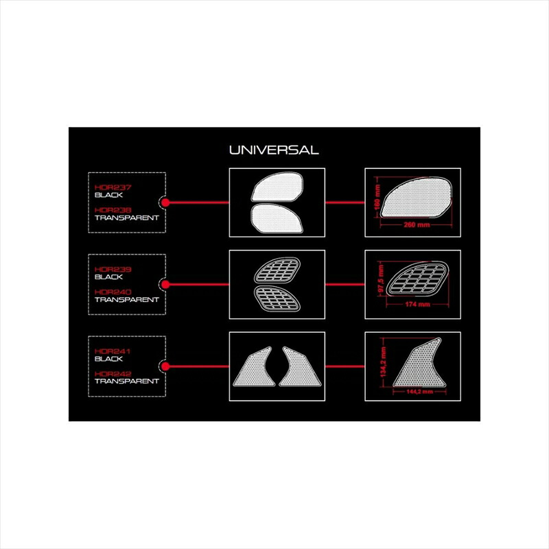 一部予約！】 バイク用品 外装PRINT プリント タンクサイドパッド HDR CLR 汎用HDR240 4549950620891取寄品  www.medicare.co.th