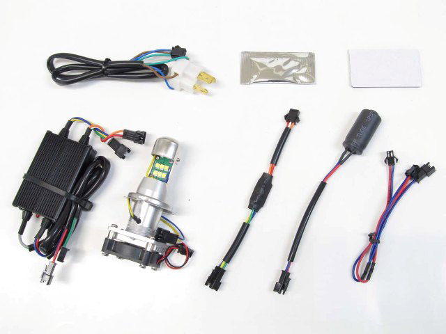 バイク用品 電装系 Protec プロテック LB-HS1 LEDヘッドライトバルブ HS1 Hi Lo AC DC12v 30w 30w 6000k 汎用 65043 4961421414783 取寄品