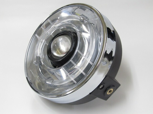 バイク用品 電装系 Protec プロテック LH-3160 プロジェクターヘッドライト 丸目5000k 汎用180φヘッドライト 63150-50 4961421415025