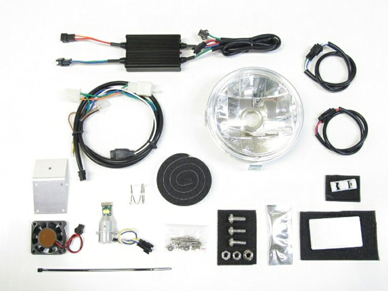バイク用品 電装系Protec プロテック LBH-H04 LEDマルチリフレクターヘッド ライト3000k スーパーカブ110 50 18-(JA44 AA09)64005-30 4961421415308取寄品|バイク・バイク用品はとやグループ