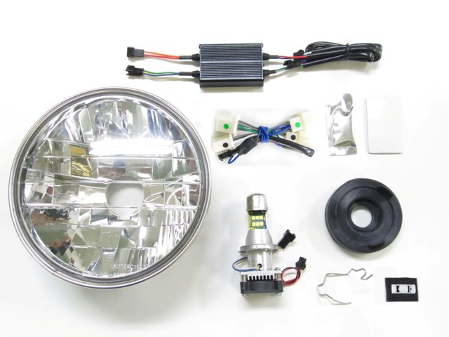 バイク用品 電装系 Protec プロテック LBH-H19 LEDマルチリフレクターヘッド ライト6000k CB1100EX 17-19 64010-60 4961421415773 取寄品