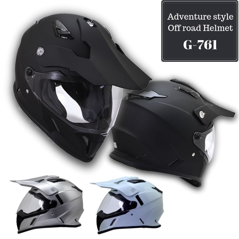 楽天市場 バイク用品 ヘルメット オフロードヘルメットオフロードヘルメット シールド付き Sum With G 761 オフロード アドベンチャー エンデューロ バイク バイク用品はとやグループ