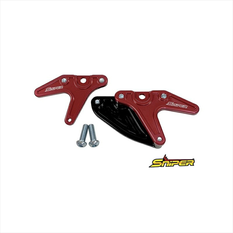 バイクパーツ メンテナンス スナイパー レーシングスタンドフック レッド SP0091R 4589993472149 スプロケットガード付 タイプA 汎用