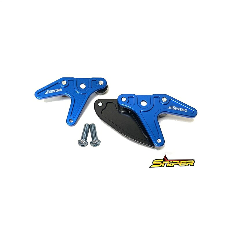 バイクパーツ メンテナンススナイパー レーシングスタンドフック ブルー SP0092BL 4589993472279スプロケットガード付 タイプB 汎用｜バイク・バイク用品はとやグループ