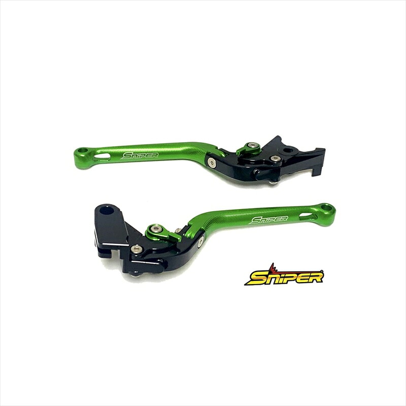 バイクパーツ ハンドルスナイパー クラッチレバー&ブレーキレバーセット 緑 SP0101GR 4589993472859NINJA ZX-25R|バイク・バイク用品はとやグループ
