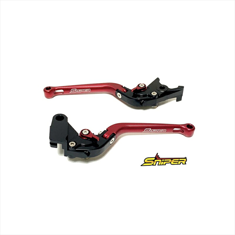バイクパーツ ハンドルスナイパー クラッチレバー＆ブレーキレバーセット 赤 SP0101R 4589993472866NINJA ZX-25R｜バイク・バイク用品はとやグループ