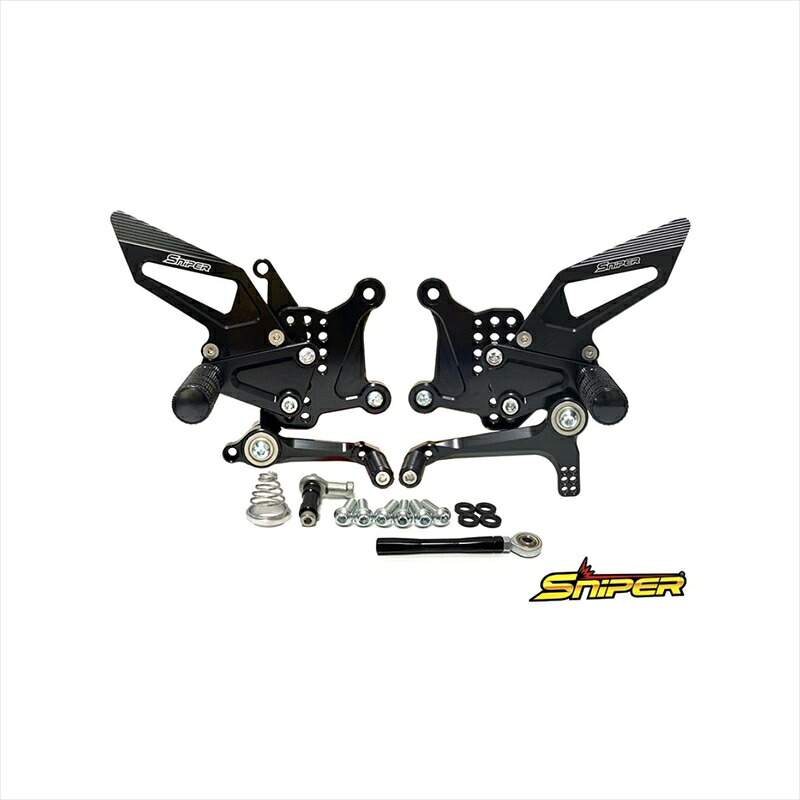 バイクパーツ ステップ スナイパー バックステップ ブラック ストリート用 SP0102QBK 4589993472927 NINJA ZX-25R SE クイックシフター装着車対応