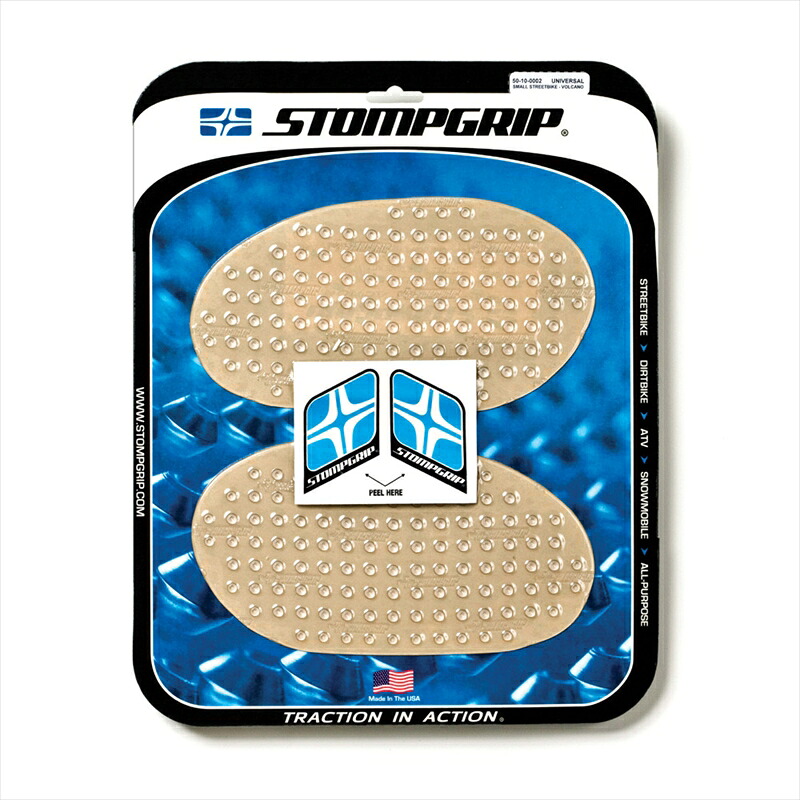 バイクパーツ STOMPGRIP(ストンプグリップ) トラクションパッドタンクキット クリア 55-10003 4548664029112