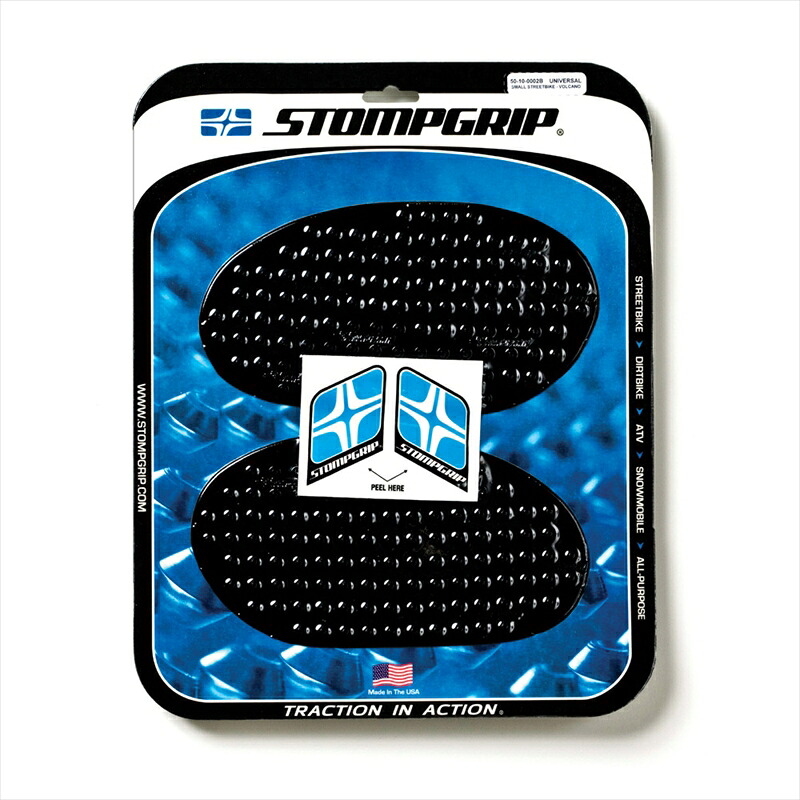 バイクパーツ STOMPGRIP(ストンプグリップ) トラクションパッドタンクキット ブラック 55-10003B 4548664029129