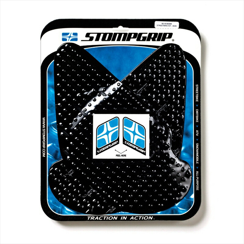 バイクパーツ STOMPGRIP(ストンプグリップ) トラクションパッドタンクキット ブラック 55-10-0029B 4548664029501