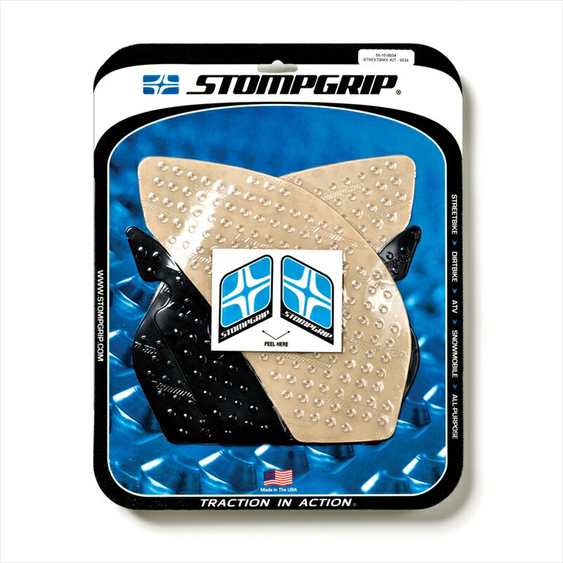 バイクパーツ STOMPGRIP(ストンプグリップ) トラクションパッドタンクキットハイブリッド 55-10-0034H 4548664029594