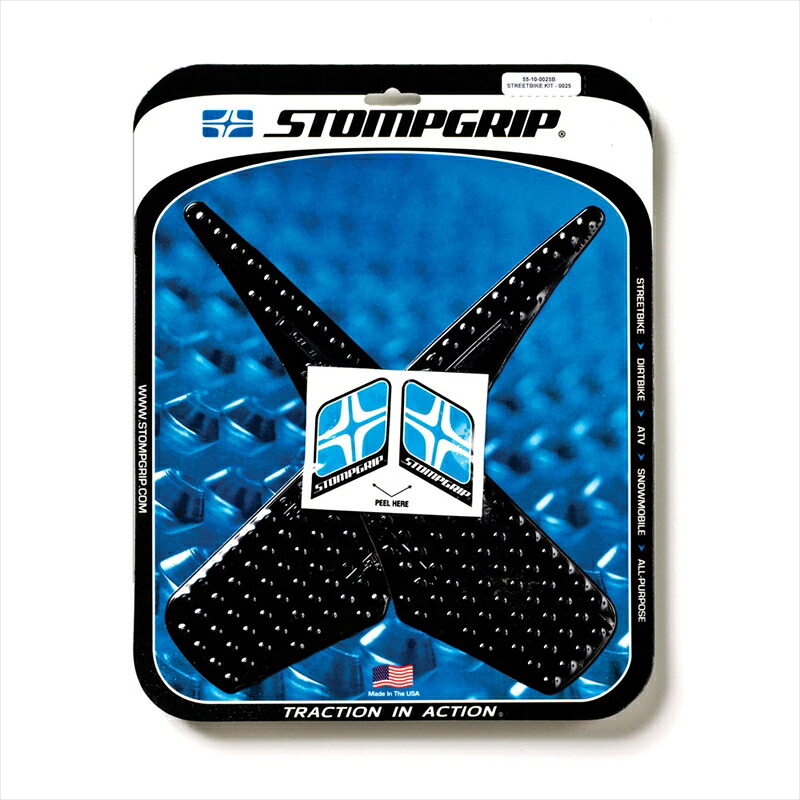 バイクパーツ STOMPGRIP(ストンプグリップ) トラクションパッドタンクキット ブラック 55-10-0025B 4548664918058