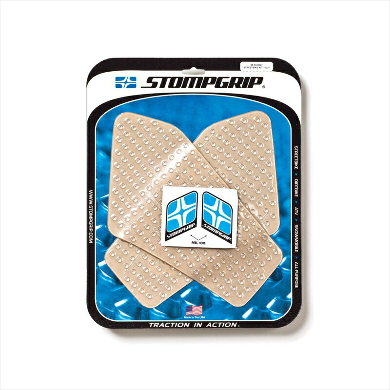 バイク用品 外装STOMPGRIP ストンプグリップ トラクションパッドタンクキット クリア GOLDWING 01-1055-10-0027  4548664918102取寄品 セール