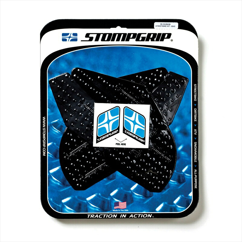 バイクパーツ STOMPGRIP(ストンプグリップ) トラクションパッドタンクキット ブラック 55-10-0043B 4548664918157
