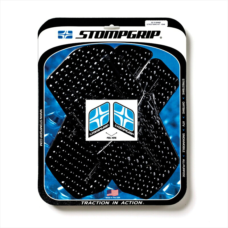 バイクパーツ STOMPGRIP(ストンプグリップ) トラクションパッドタンクキット ブラック 55-10-0046B 4548664918195