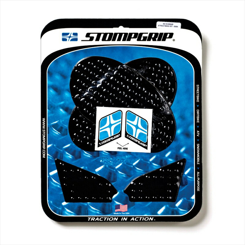 バイクパーツ STOMPGRIP(ストンプグリップ) トラクションパッドタンクキット ブラック 55-10-0084B 4548916016389