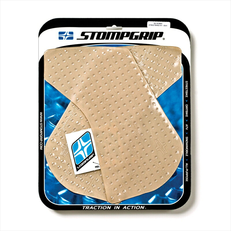 バイクパーツ STOMPGRIP(ストンプグリップ) トラクションパッドタンクキット クリア 55-10-0041C 4548916016464