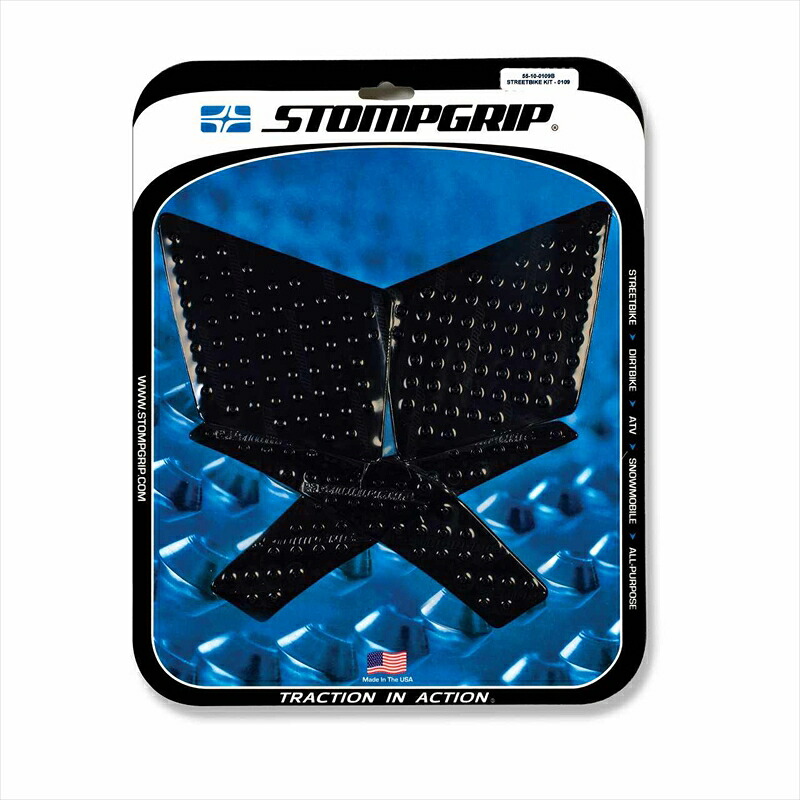 バイクパーツ STOMPGRIP(ストンプグリップ) トラクションパッドタンクキット ブラック 55-10-0109B 4548916398683