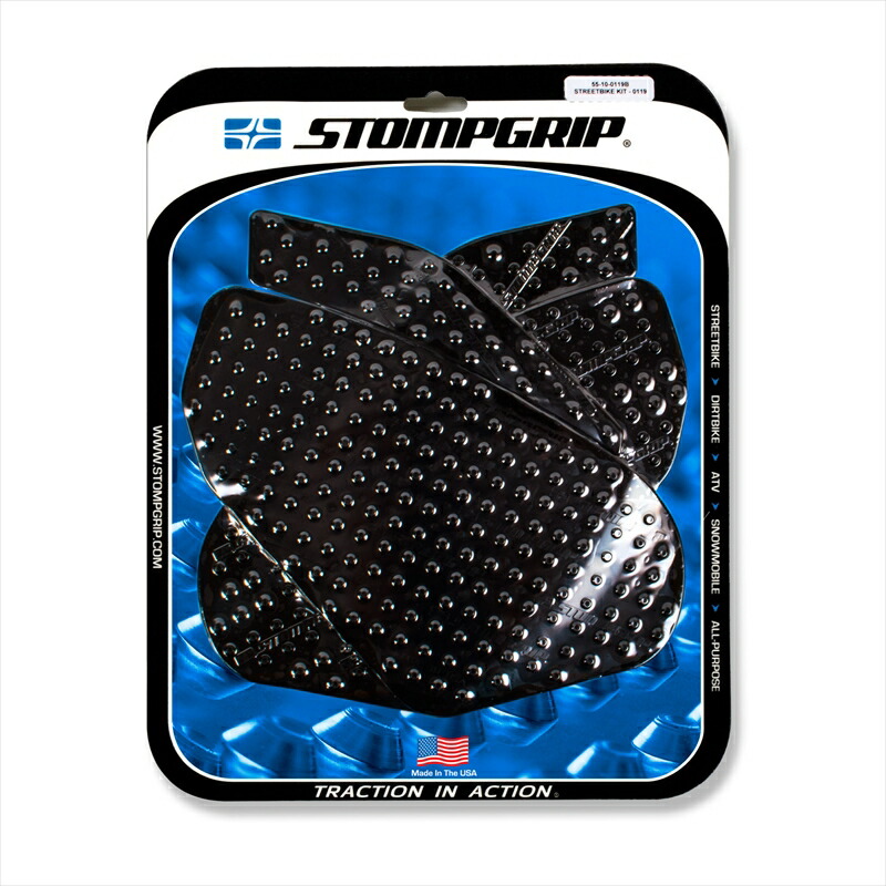 バイクパーツ STOMPGRIP(ストンプグリップ) トラクションパッドタンクキット ブラック 55-10-0119B 4548916599714