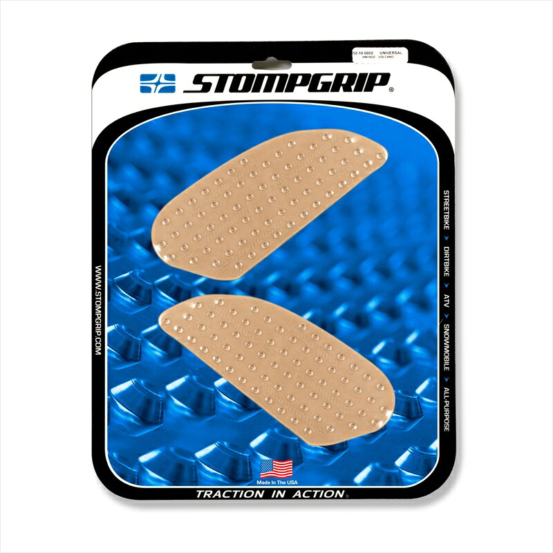 バイクパーツ STOMPGRIP(ストンプグリップ) トラクションパッドタンクキット クリア 50-10-0007C 4548916746026