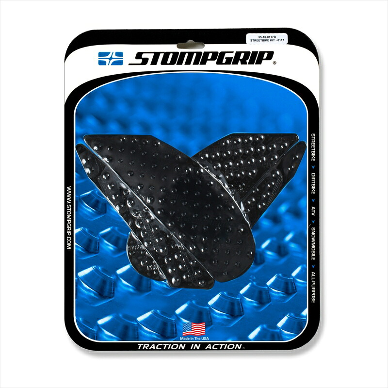 バイクパーツ STOMPGRIP(ストンプグリップ) トラクションパッドタンクキット ブラック 55-10-0117B 4548916746163