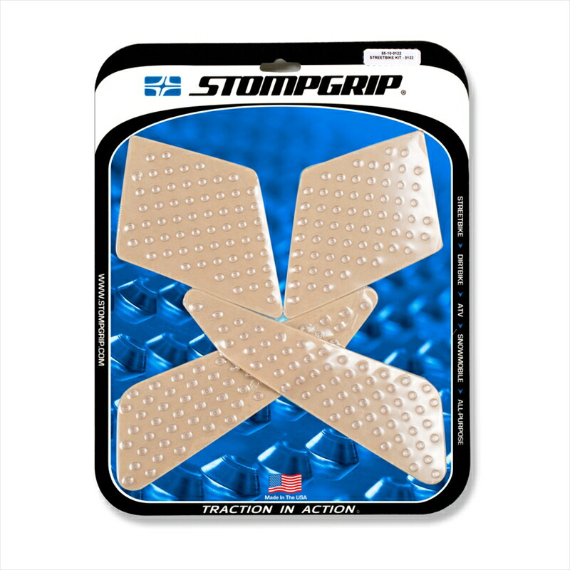 バイクパーツ STOMPGRIP(ストンプグリップ) トラクションパッドタンクキット クリア 55-10-0122C 4549950009108